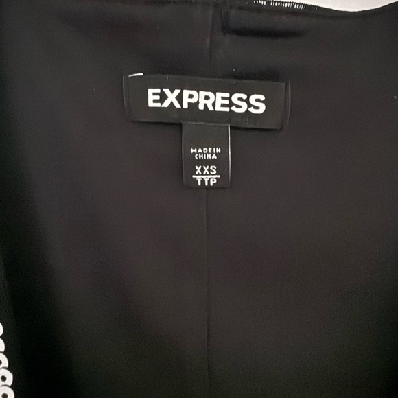 NWOT Express Black Sequin V-Neck Dress - Picture 5 of 5